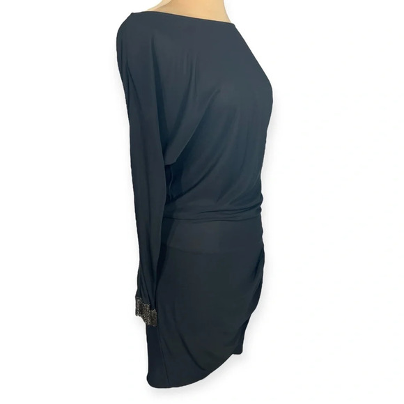 Ramy Brook black dress size S izzy chainmail dress cocktail party dress - Picture 7 of 12